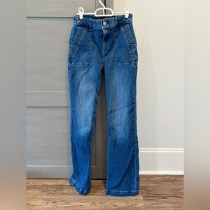 White House Black Market Blue Straight-Leg Jeans